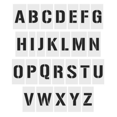 individual letters stencil stencils australia stencil lettters