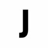Letter J Stencil