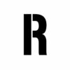 Letter R Stencil
