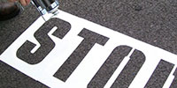 Road Marking Custom Stencils