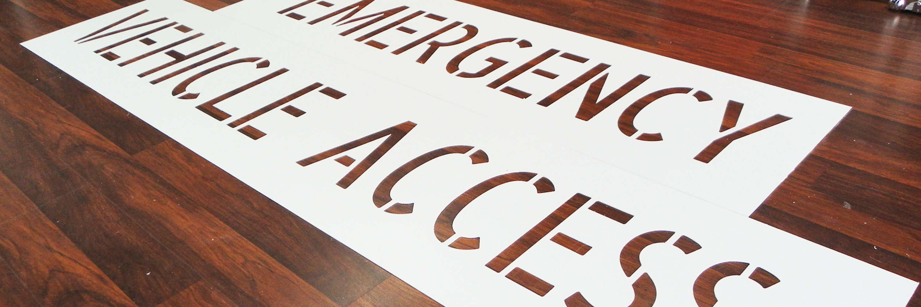 Emergency Vehicle Access Custom Stencil Emergency Vehicle Access Custom Stencil