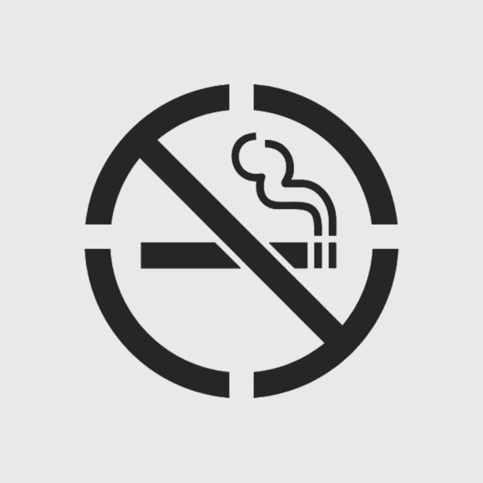 No Smoking Stencil