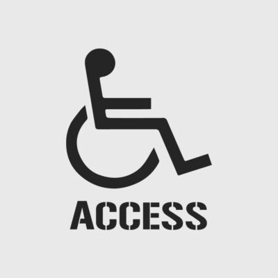 Disabled Access Stencil