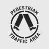 Pedestrian Traffic Area Stencil