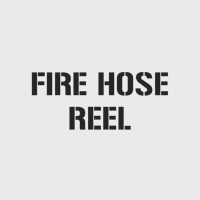 Fire Hose Reel Stencil