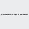 Storm Water Flows To Waterways Stencil